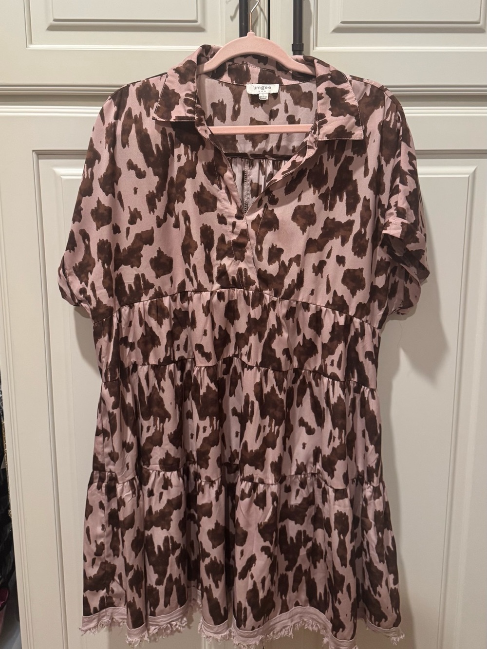 Umgee tiered shirt dress